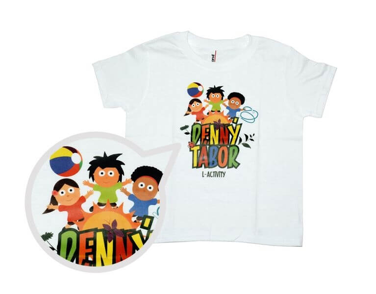 Digitalni tisk  logo L-activity na tricko