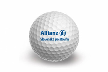 Tampoprint logo Allianz na golfovu lopticku Tampoprint logo Allianz na golfovu lopticku
