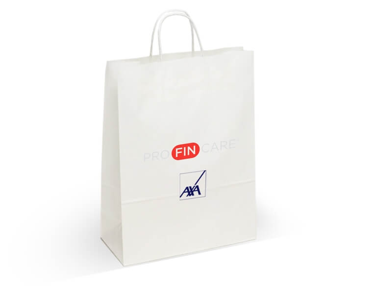 Sietotlac logo Axa  na papierovu tasku 2
