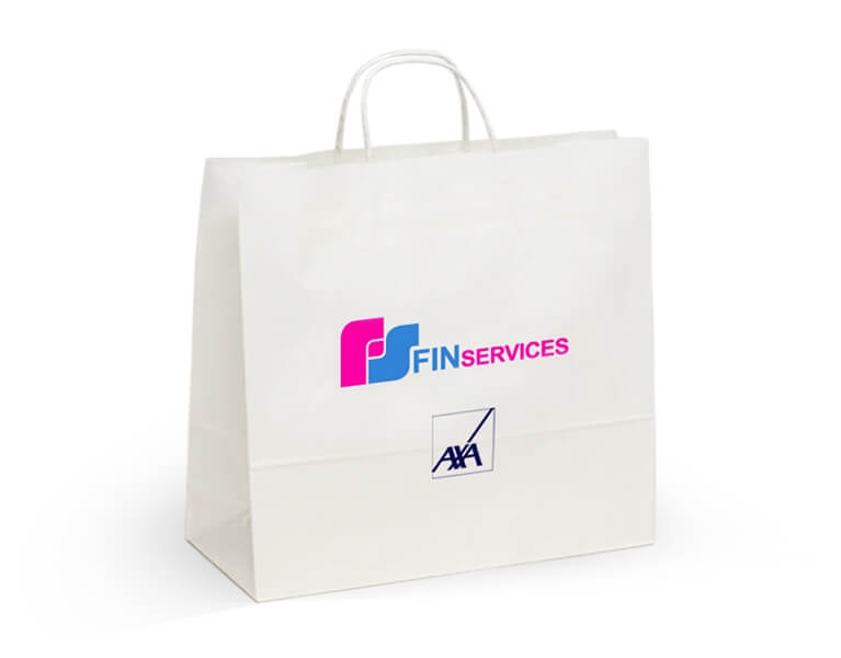 Sietotlac logo Axa  na papierovu tasku
