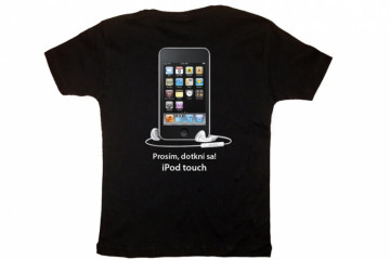 Sieťotlač logo iPod touch na tričko Sietotlac logo iPod touch na tricko