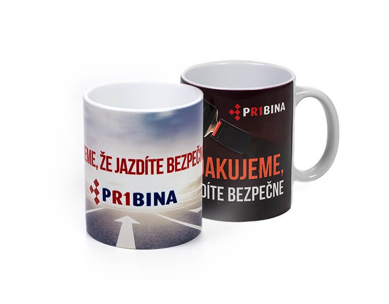 Sublimacia logo Pribina na hrncek