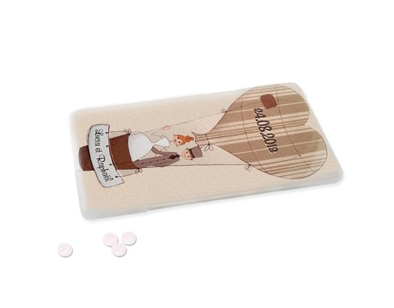 UV tlac logo Lucia a Raphael na krabicku  cukríkov