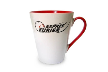 Výpal logo Expres kuriér na hrnček Vypal logo Expres kurier na hrncek