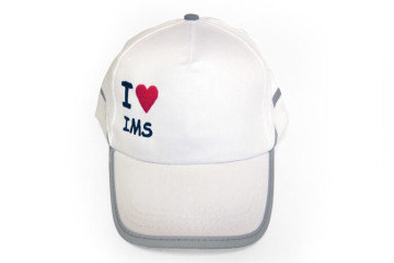 Výšivka logo I love IMS na šiltovku Vysivka ligo I love IMS na siltovku
