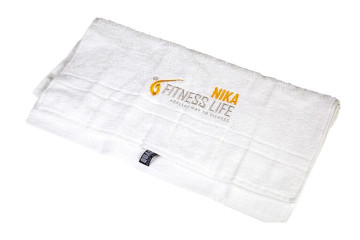 Výšivka logo Nika Fitness life na uterák Vysivka logo Nika Fitness life na uterak