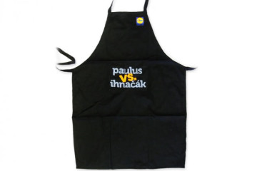 Vysivka logo Lidl na zasteru