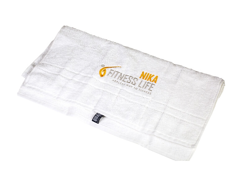 vysivka logo Nika Fitness life na rucnik