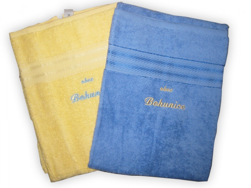 Vysivka logo obec Bohunice na rucnik