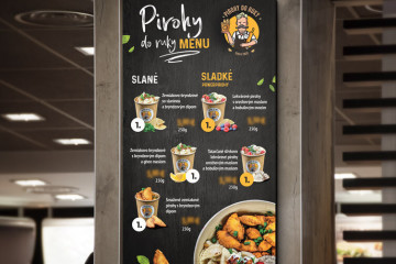 Menu bord reklamná tabula Menu bord reklamná tabula