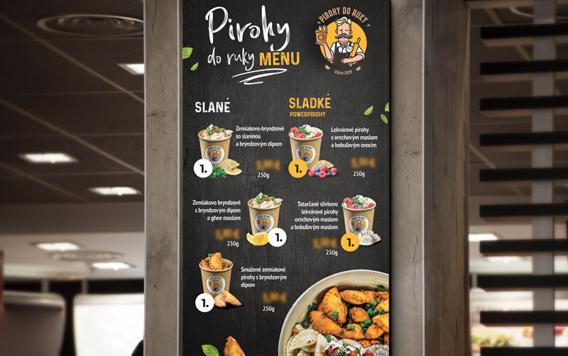 Menu bord reklamná tabula