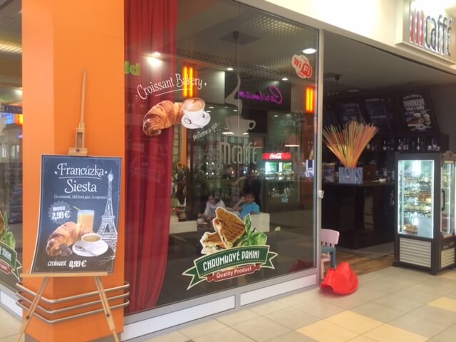 Reklamní plakát na stojanu