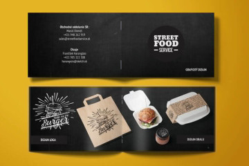 Prezentační brožura pro fastfood concept Prezentační brožura pro fastfood concept