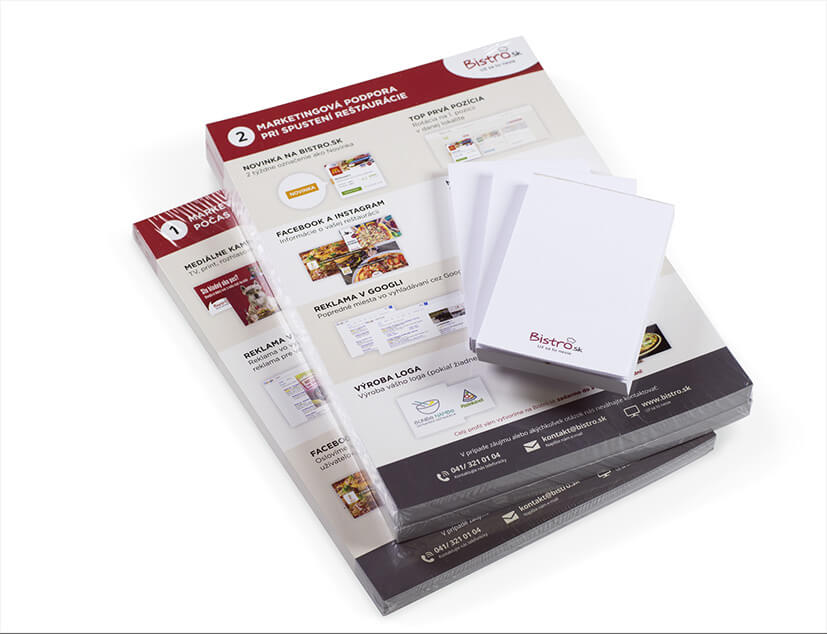 Letáky a poznámkové bloky