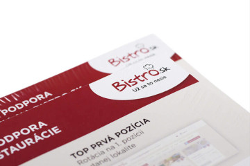 Leták pro bistro, nabídka služeb