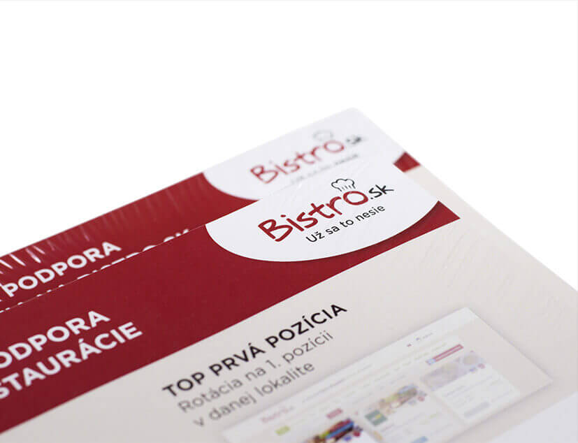 Leták pro bistro, nabídka služeb