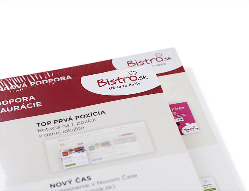 Letáky bistro nabídka