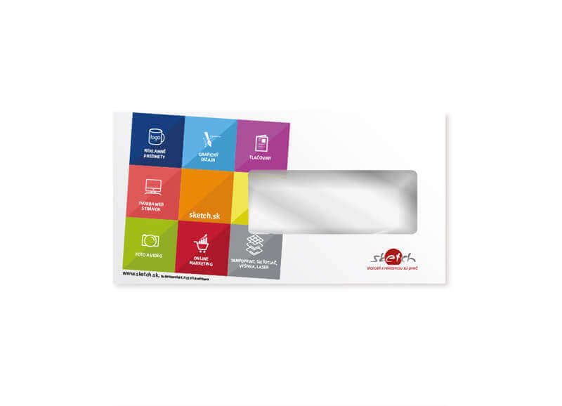 Poštovní obálky s barevným potiskem