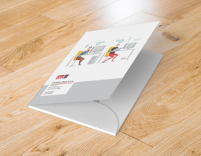 Obal na dokumenty s potlačou na mieru