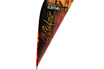 Beachflag - outdoor reklama pro taneční klub