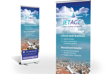 prezentační rollup s vlastním grafickým návrhem