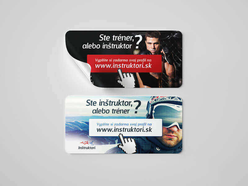 Plastové nálepky na mieru