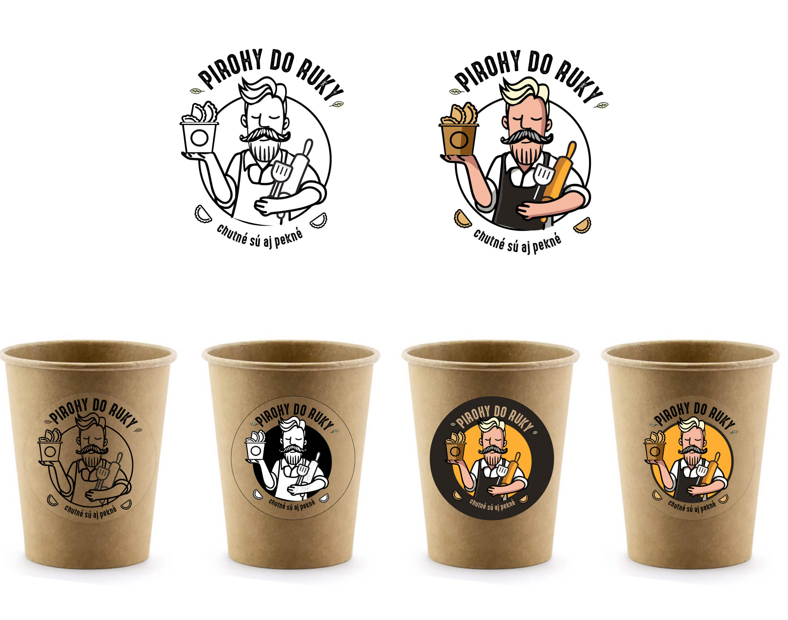 Nálepky s grafikou na popapierové poháre