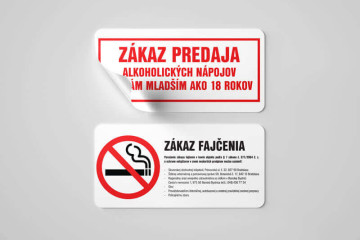 Informační - bezpečnostní nálepky