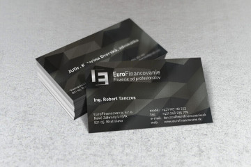 Biznis vizitka - parciálny lak