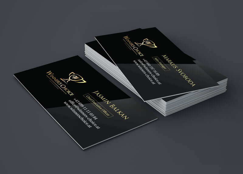 Vizitka - design na míru, lesklý papír