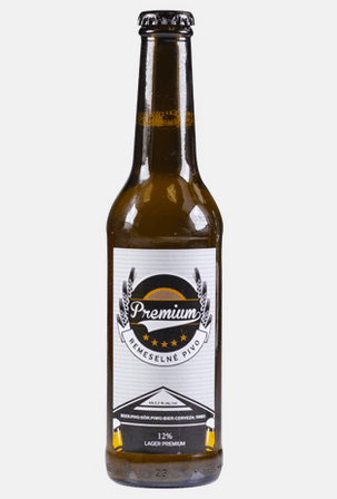 reklamný nápoj ako pivo
