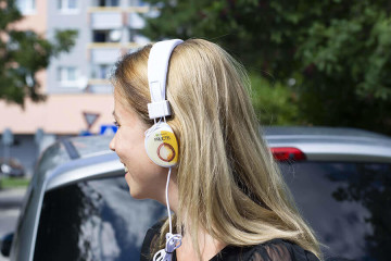 Sluchadlá s plnofarebnou potlačous logo