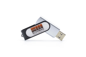 USB kľúč s potlačou - živicová samolepka