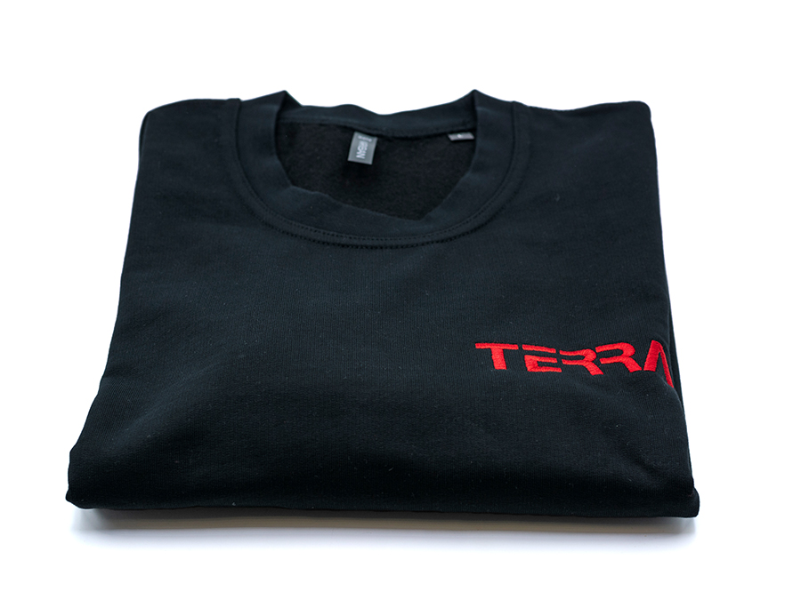 Mikina s výšivkou loga terra