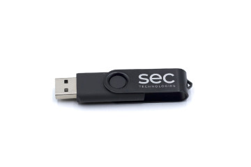 usb kľúč s potlačou loga sec