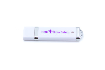 usb kľúč s jednofarbnou potlačou loga