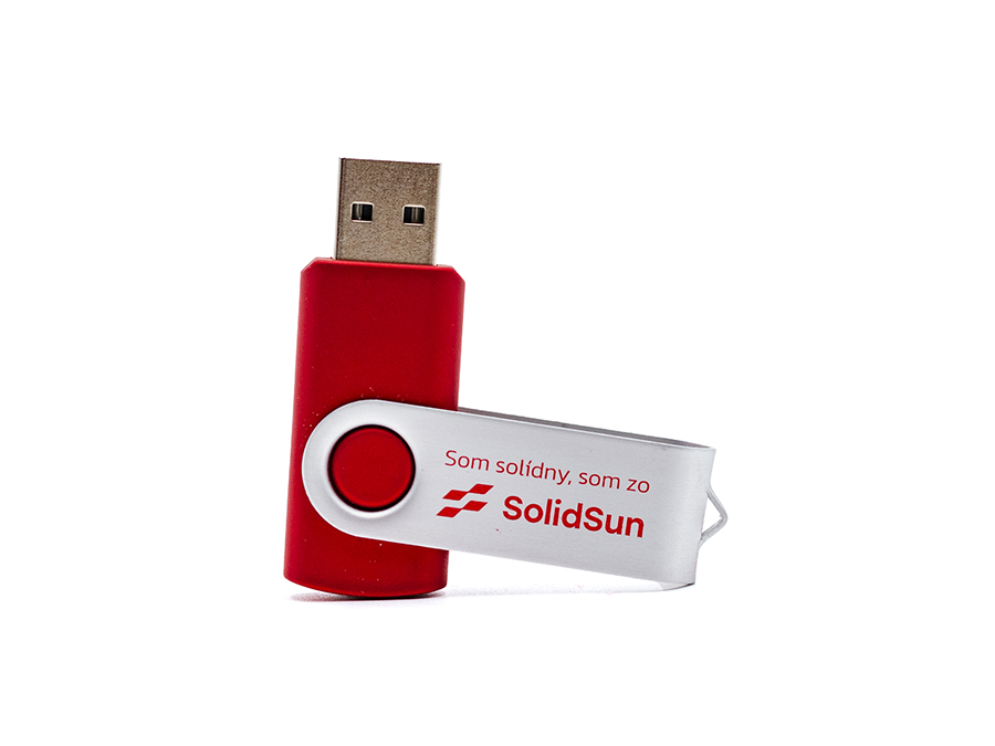 usb kľúč s tamponovou potlačou