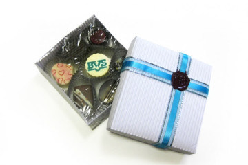 Pralinky s potlačou loga BVS