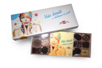 Pralinky s potlačou loga Sketch