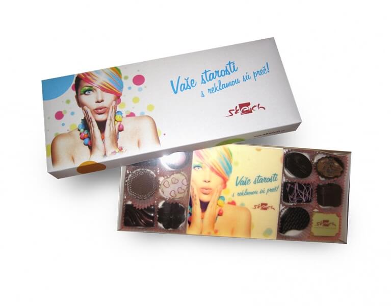 Pralinky s potlačou loga Sketch