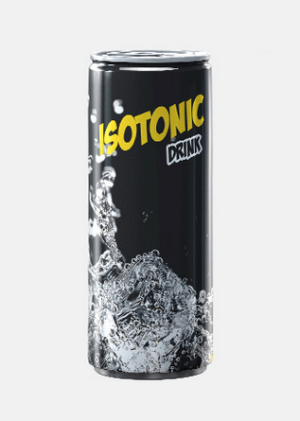Izotonický nápoj v plechovke