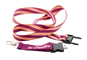 Subyard USB RPET zákazková sublimačná šnúrka na krk - Reklamnepredmety