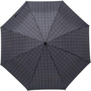Pongee (190T) automatický, skladací dáždnik s ôsmimi panelmi - Reklamnepredmety