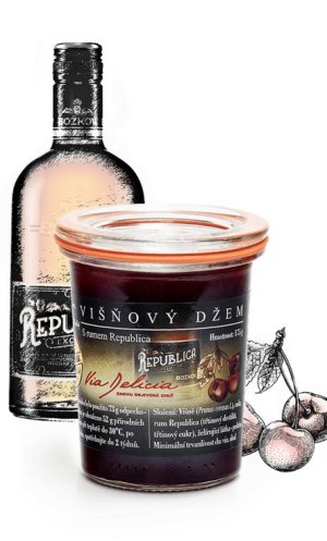 Višňový džem s rumom Republica - Reklamnepredmety