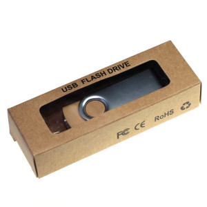 EKOBOX papierová krabička na USB kľúč, 9 x 3 cm