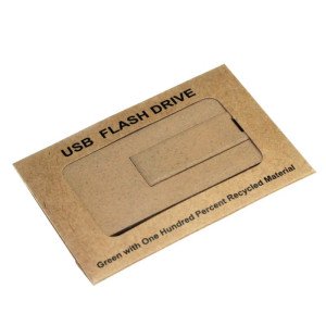 EKOBOX papierová krabička na USB karty, 7 x 5 cm - Reklamnepredmety