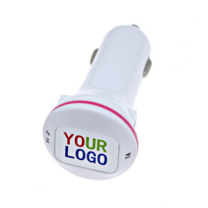 USB duálny auto adaptér (2.1A + 1A) - Reklamnepredmety