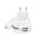 2 V 1 - Skladací USB autoadaptér a sieťový adaptér - CLA1527_6 - variant PU CLA1527-q00001