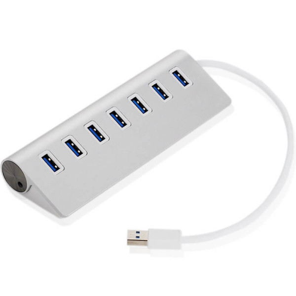 Hliníkový USB 3.0 HUB, 7 portov