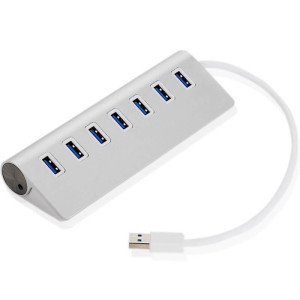 Hliníkový USB 3.0 HUB, 7 portov - Reklamnepredmety